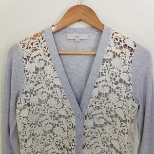 LOFT Crocheted Cardigan